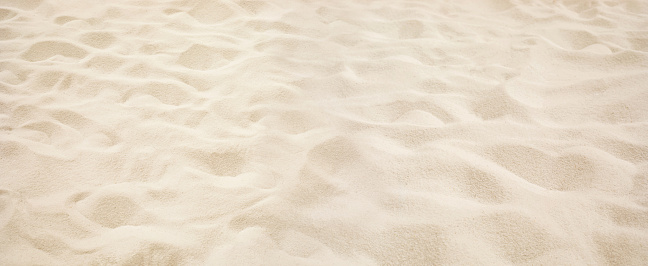 Selective focus of summer and holiday backgrounds concepts with landscape, white sand.copy space