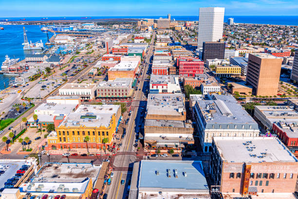 istock Historic Galveston Texas Aerial Cityscape 2019186217