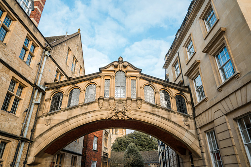 Traditional English Tudor architecture houses in Chester, England