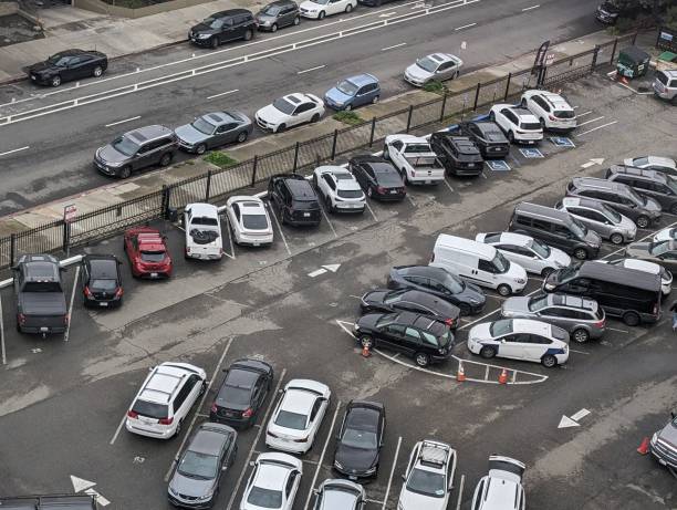 istock Many Cars Parked in a Parking Lot 2019289628