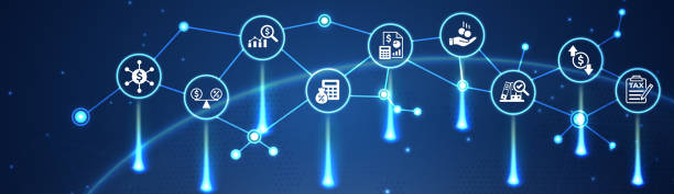 istock Accounting icon set. Containing financial statement, accountant, financial audit, invoice, tax calculator, business firm, tax return, income and balance sheet icons. Solid icon collection. 2019408959