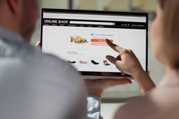 istock Happy Couple Shopping Online 2019464840