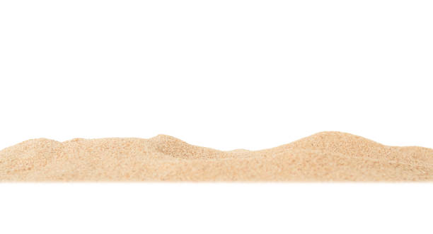 istock Sand Beach Isolated White Background Texture Summer Desert Zen Garden Coast Ocean for Vacation, Hot Summer Tropical Scene Chill Nature, Summer Time Yoga Holiday Dune Pile Dry Brown Heap Particle. 2019467968