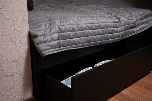 Home storage bed box, bedroom organizer, under-bed closet, household furniture