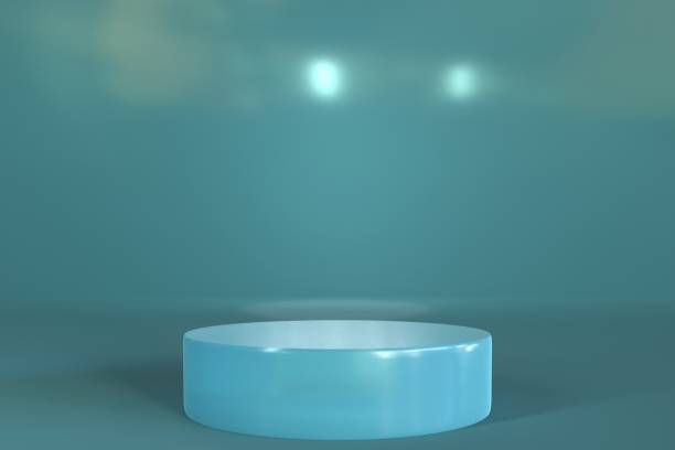 istock Luxury podium 3d illustration showcase background 2019566948