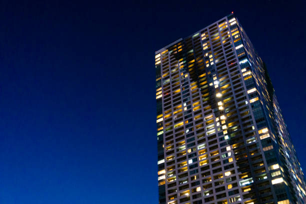 東京の高層マンションの夜景