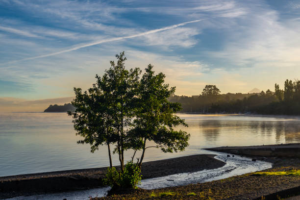 A beautiful sunset in Puerto Varas, Chile
