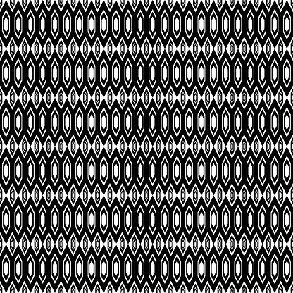 Seamless geometric pattern. Black and white background. Vector illustration.