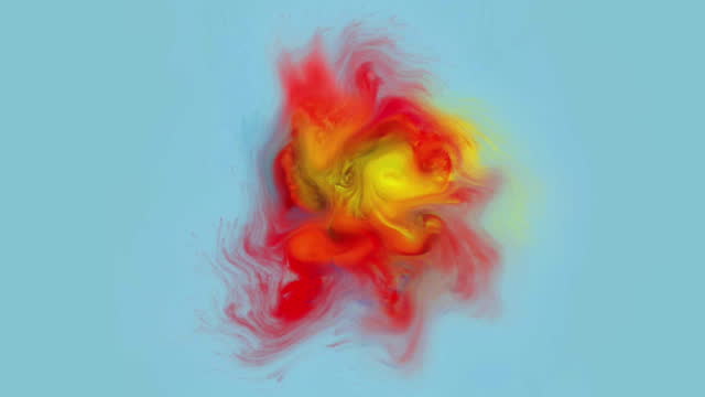 Abstract Explosion of peony flower
