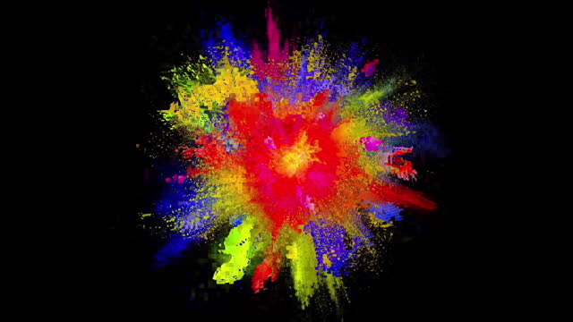 Abstract Explosion of colors