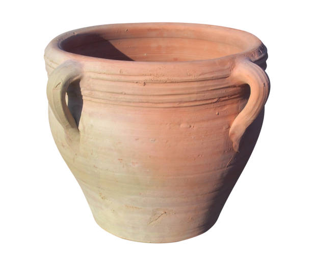 istock Handmade clay pot. Isolated with clipping path. 2019930356