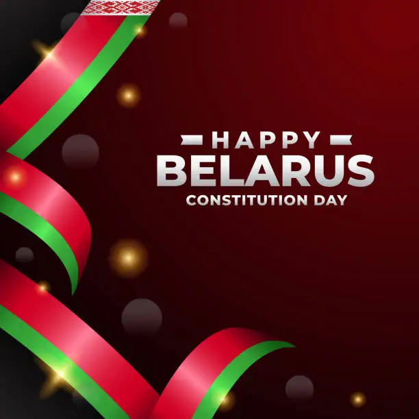 Vector illustration of Belarus Constitution day design illustration collection