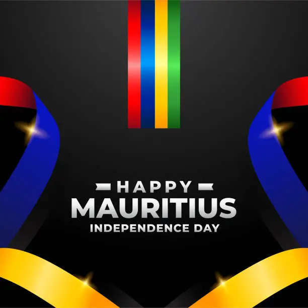 Vector illustration of Mauritius Independence day design illustration collection