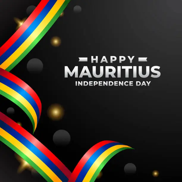Vector illustration of Mauritius Independence day design illustration collection