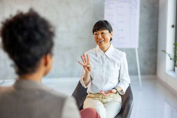 istock Female psychologist listening her patient. 2019980920