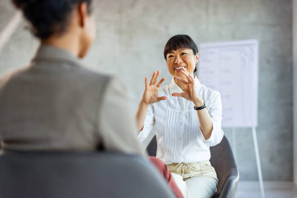 istock Meeting with the unrecognizable female client. 2019981435