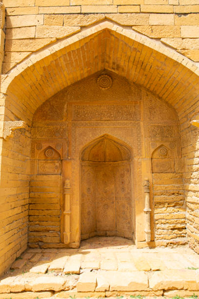 istock Makli Necropolis, wall with oriental ornament and arch, Pakistan. 2020004052