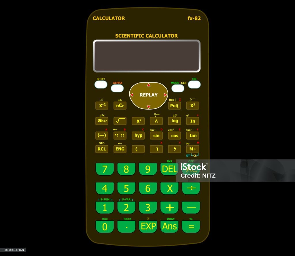 Science Calc A Scientific Calculator With Multiple Buttons For Different Function ...