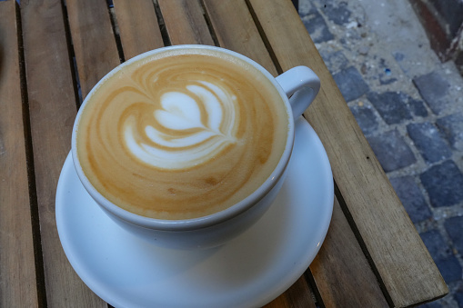 Cafe Latte in cafe