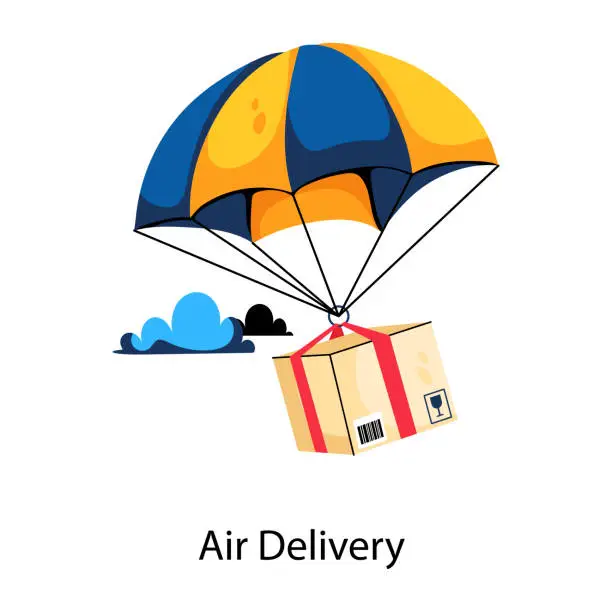 Vector illustration of Air Delivery