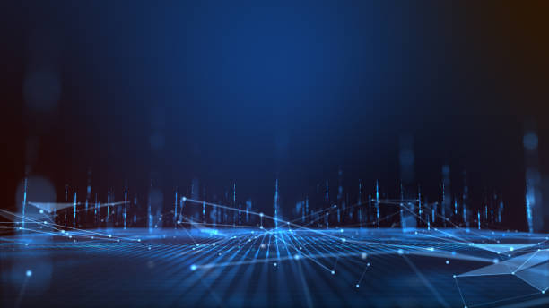 istock Abstract technology blue plexus background. Futuristic concept. 2020137966