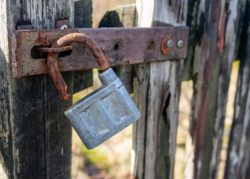 Antique Locks Isolated On White