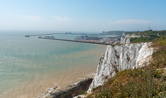 Peacehaven Cliffs protection English Channel coastline East Sussex Southern England Europe