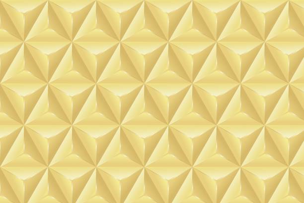 istock Abstract 3D geometric backgrounds. 3D gold shapes templates. Templates for banner, cover, poster, postcard. Optical 3D art. 2020176104