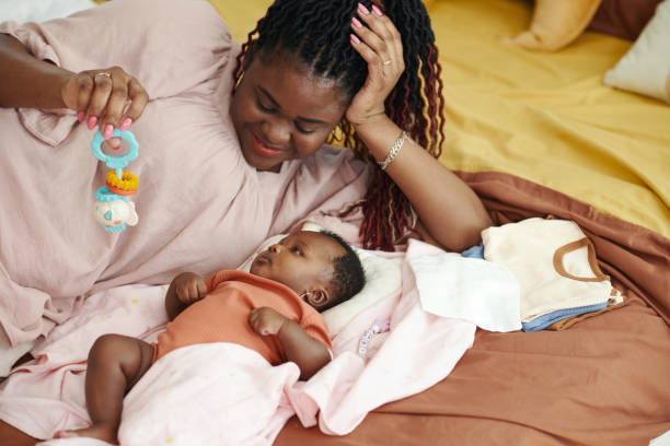 istock Mother Talking to Newborn Baby 2020191371