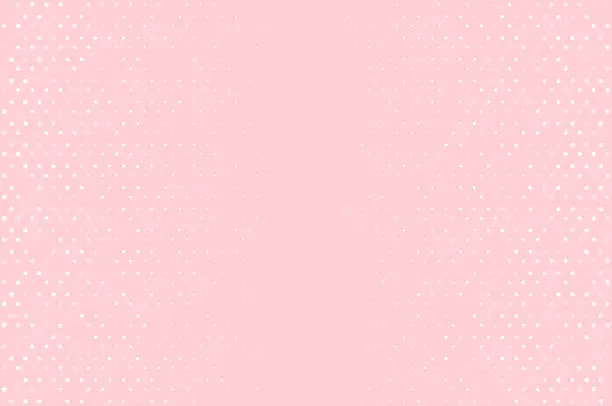 Vector illustration of Pink background with white dots