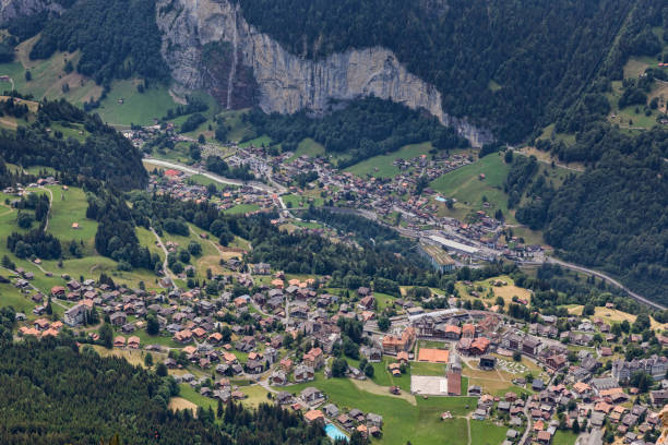 istock Wengen Lauterbrunnen and Staubbach falls 2020235502