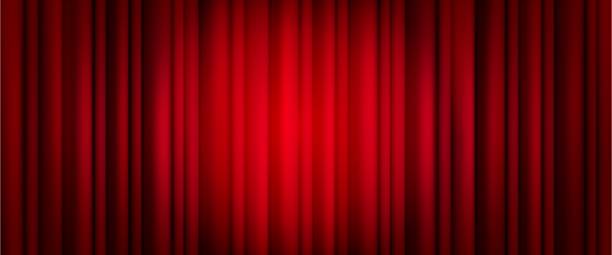 istock Closed blue theater or cinema curtain on stage 2020303489