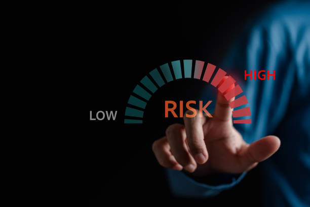istock High Risk and High Return of Business decision making and risk analysis. Risky business risk management control and strategy. 2020392138