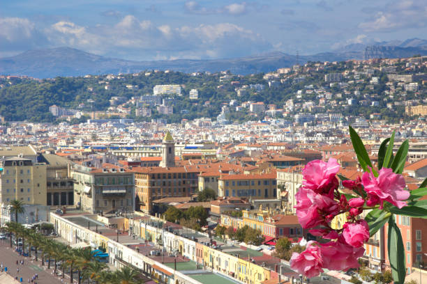 istock Top view of Nice embankment, Cote d'Azure 2020414772