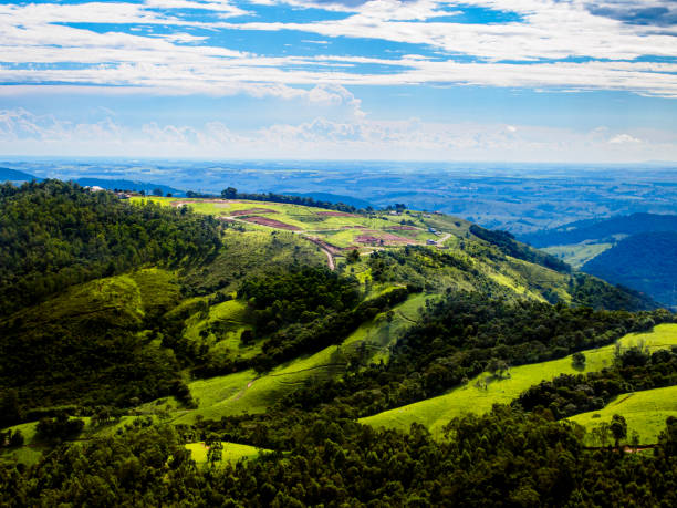 vista panoramica da águas de lindóia - lookout mountaint foto e immagini stock