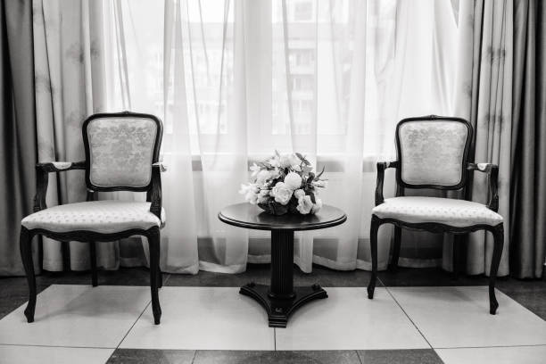 Interior of the living room is noble.
