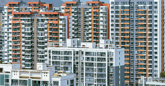 Aerial View of Residential Buildings