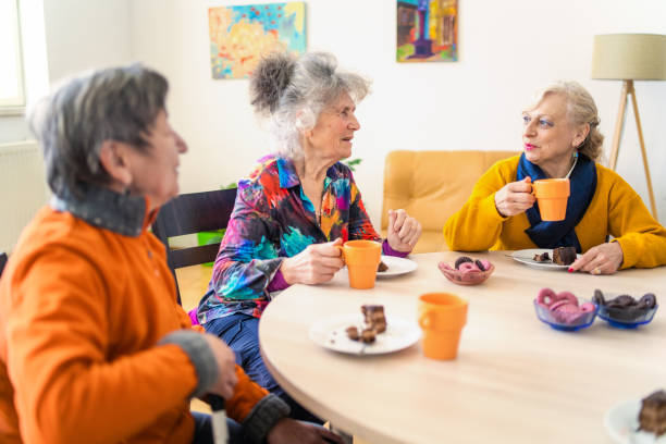 istock Coffee break for senior women 2020509663