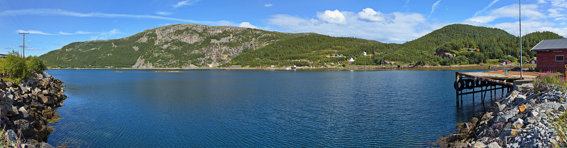 Landscape at Bursvikbotn in Norway, Europe