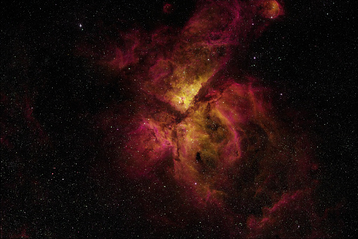 Carina nebula. Image was shot using a remote telescope service.