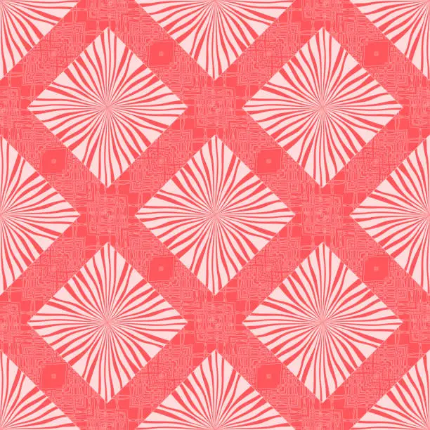Vector illustration of Vector geometric abstract pattern seamless pattern for fabric design, wallpaper, two color