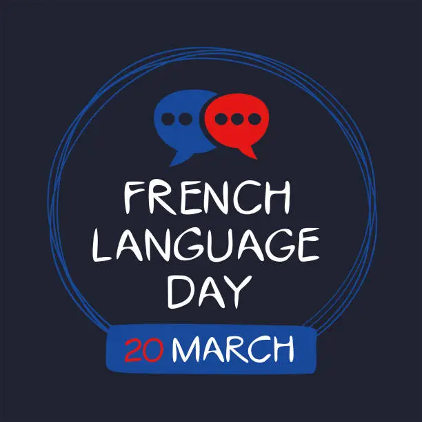 Vector illustration of French Language Day.