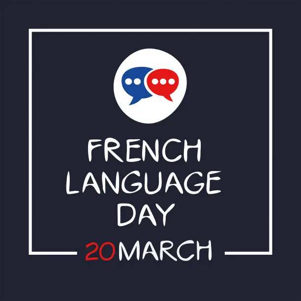 Vector illustration of French Language Day.