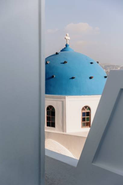 istock Greek Cycladic church in Imerovigli, Santorini, Greece 2020696518