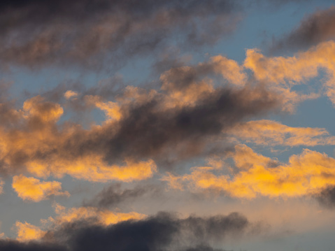 beautiful landscape at the sunset