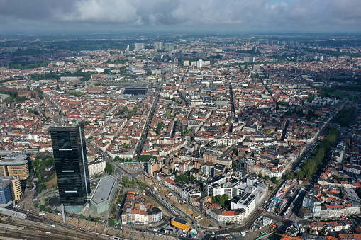 The City of Brussels is the capital of Belgium and also the administrative centre of the European Union. The image shows the City captured during summer season.