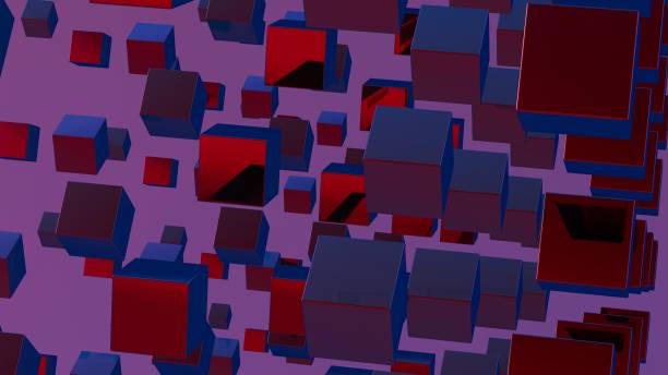 istock Abstract 3D background composed of cubes, creating a visually striking and geometrically complex landscape. 2020852462