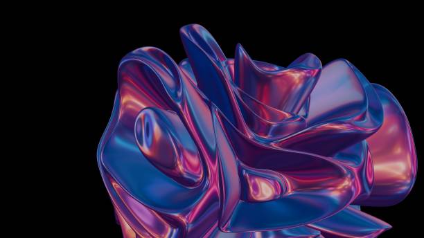 istock A 3D holographic background for design, featuring 3D images with a futuristic, visually engaging aesthetic. 2020852941