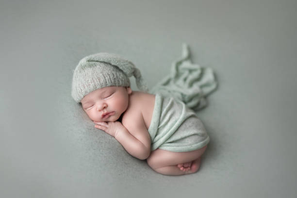 istock Newborn baby boy sleeping 2020860503