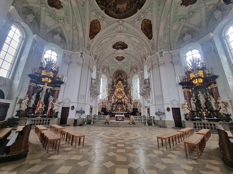 Pilgrimage church of the Holy Trinity. View of the apse.